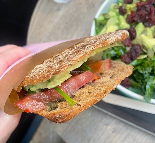 Vegan sandwich 37 AED  at Joe & The Juice - Yas Mall in Abu Dhabi