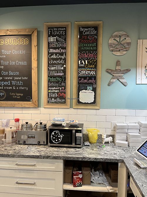 Menu from December 2023  at The Mint Fox Cookies & Ice Cream in Clearwater Beach