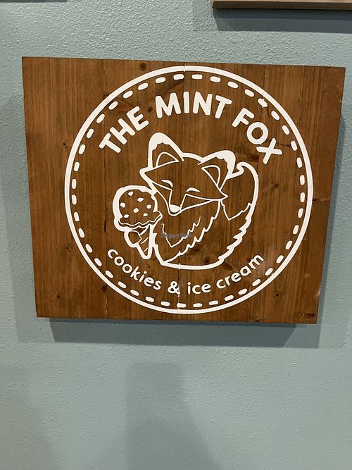 Cute logo  at The Mint Fox Cookies & Ice Cream in Clearwater Beach