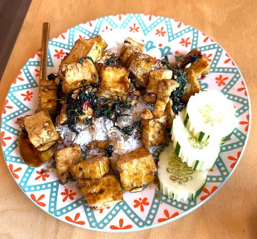 Tofu kaprow at Rukdiew Cafe in Portland