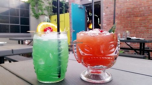 Drinks at Grass Skirt Tiki Room in Columbus