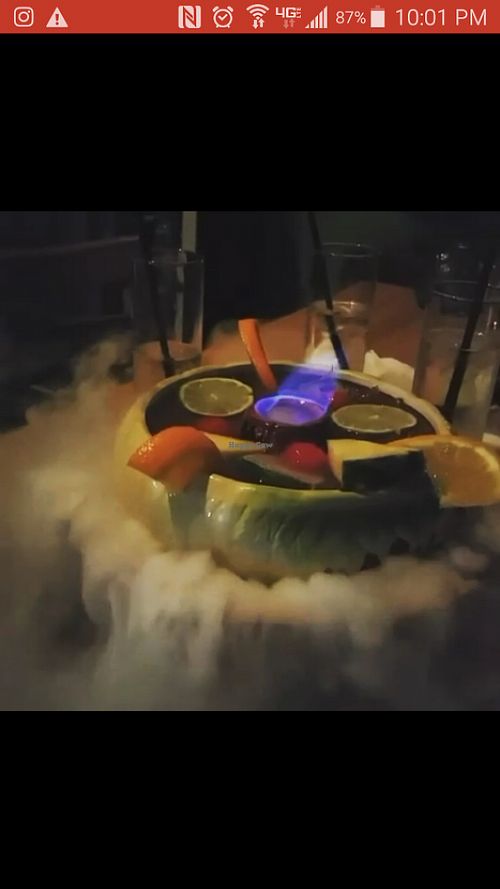 The most amazing drink ever at Grass Skirt Tiki Room in Columbus