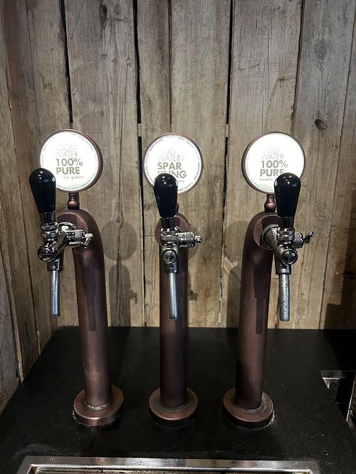 Water options   at Honest Greens - Las Ramblas in Barcelona