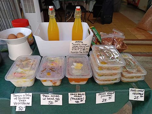 Take away noodles #Veganuary at Jez's Corner in Outlying Islands