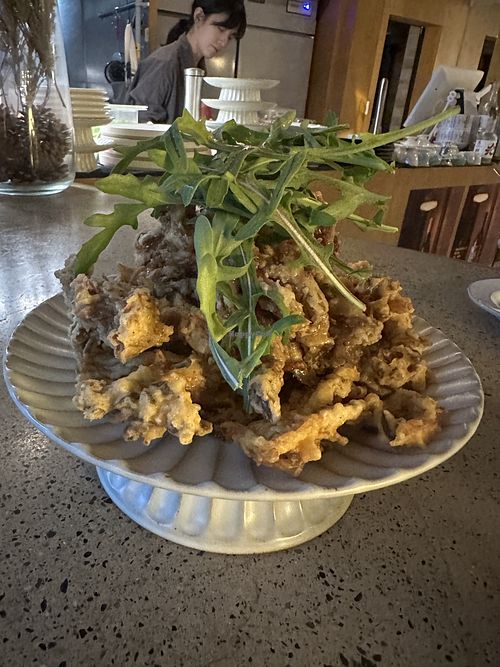 Fried mushrooms  at Ggulggeok House - 꿀꺽하우스 in Busan