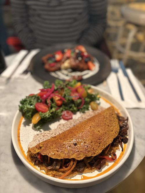 Omelette comunidadd  at Cafe Communidad in Mexico City