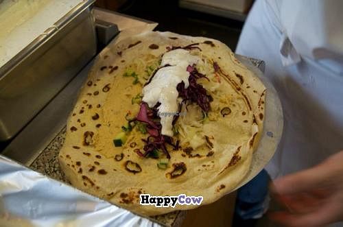 Vegan Falafel Yufka  at Amara Stühlinger in Freiburg