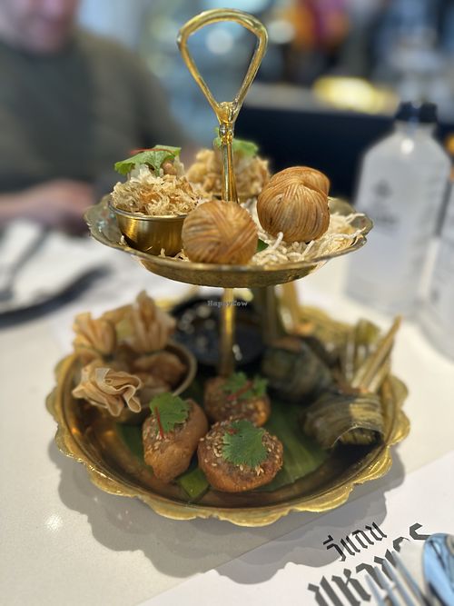 Appetiser selection   at Vegan Mahanakhon in Bangkok