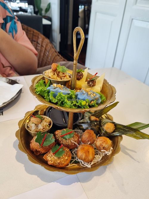 Appetiser set at Vegan Mahanakhon in Bangkok