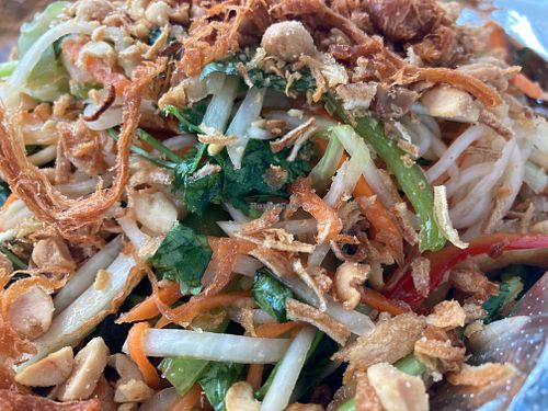 Papaya salad at Chay Restaurant in Falls Church