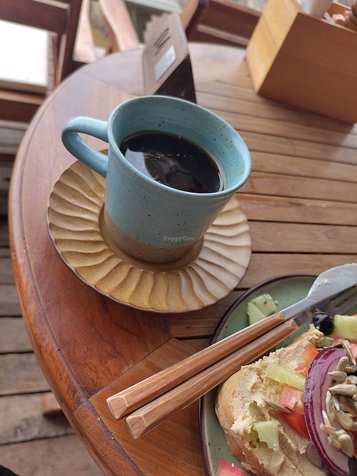 Hot Americano at Cactus  in Koh Tao