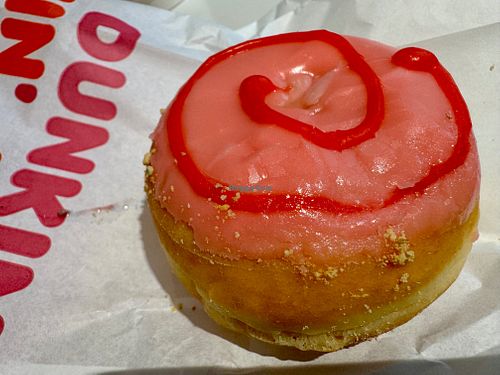 vegan doughnut at Dunkin' in Hamburg