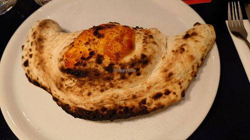 Calzone at Meow Pizzeria Verde in Innsbruck