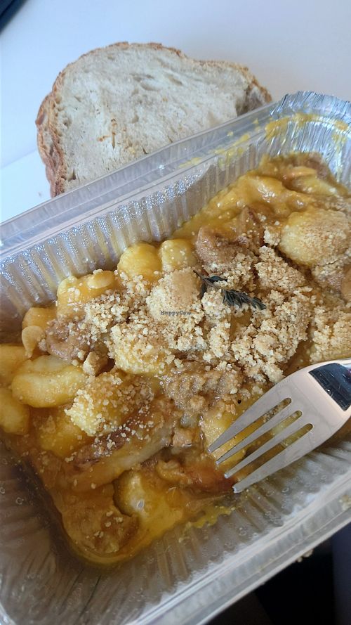 Delivery on Friday for my lunch at work:  gnocchi!!! So delicious!!! at Meow Pizzeria Verde in Innsbruck