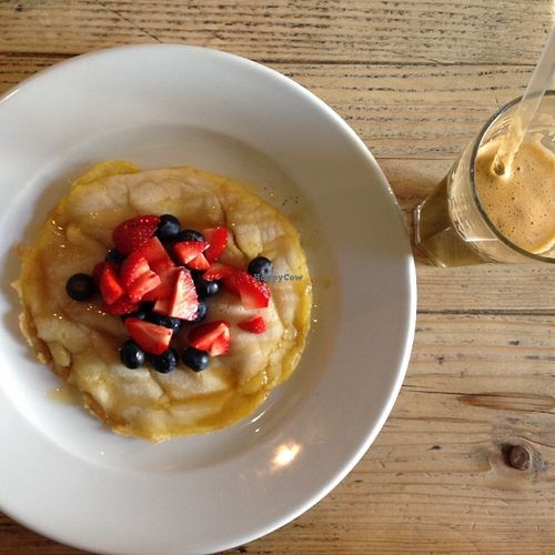 Vegan gluten free pancakes at Filmore and Union - Petergate in York