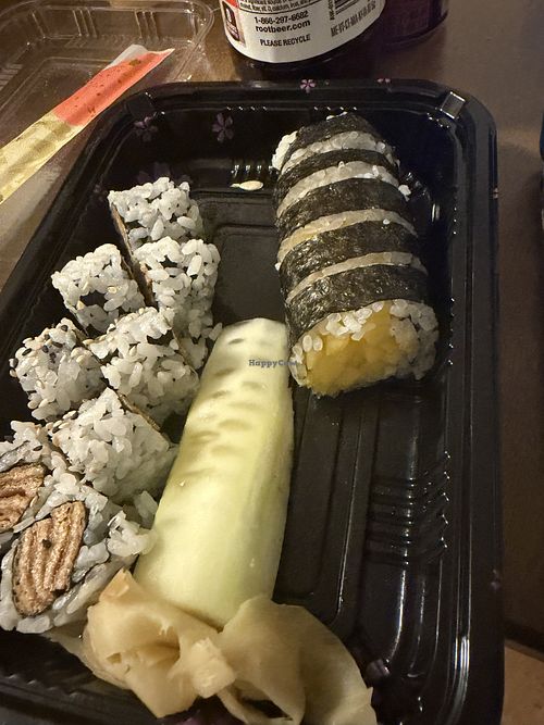 Tofu skin roll & mango roll  at Sashimi Fusion in Jacksonville