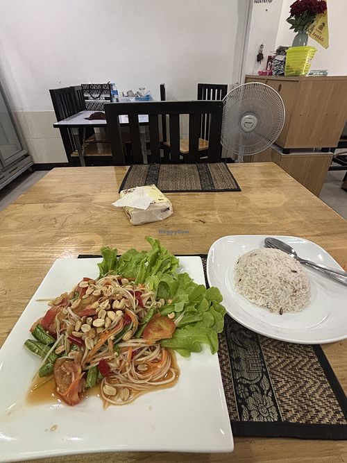 Som Tam  at Apple Vegan Cafe & Restaurant - ร้านอาหารเจ คาเฟ่เจ in Pattaya