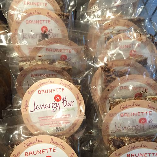 house-made, vegan, gluten free energy bars at Sip Organic Juice Bar - Eastown in Grand Rapids