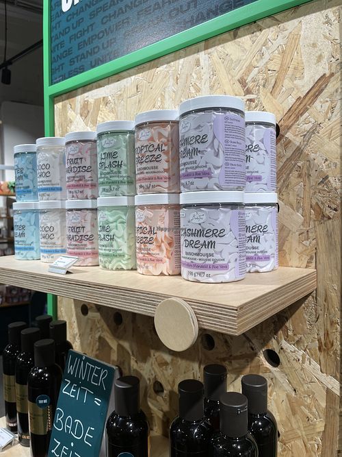 Shower mousse  at The Body Shop in Bonn