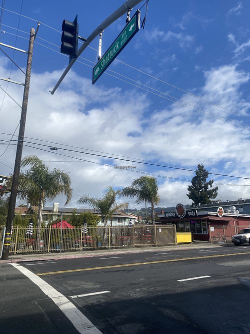 Off-Shattuck Ave. w/Beautiful Post-Rain Skies  at Nick's Pizza in Oakland