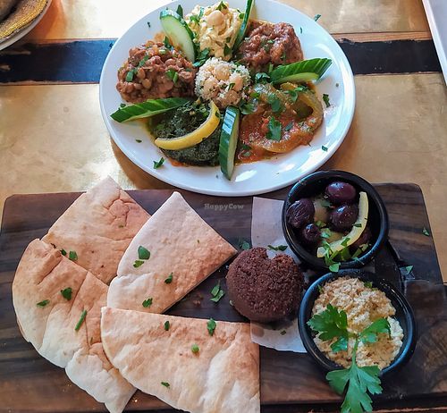 Vegan Cold Mezze Platter at Tagine Zhor in Bath