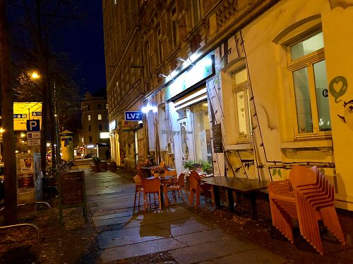 outside at Symbiose in Leipzig