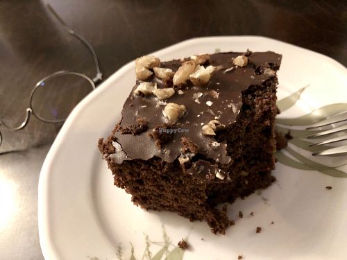 brownie (german style: chocolate cake) at Symbiose in Leipzig