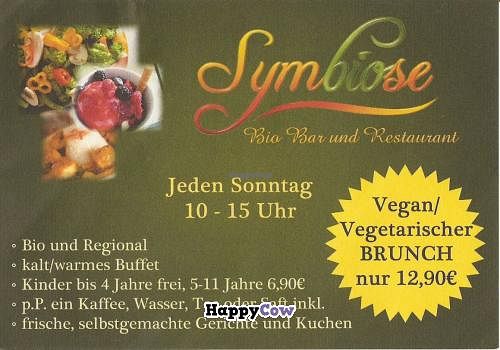 Brunch flyer (front) at Symbiose in Leipzig