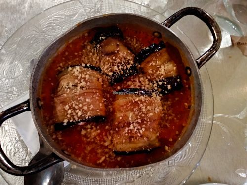 The amazing "Aubergines Are Friends" at Zakaim at Zakaim - Vegan Boutique in Tel Aviv