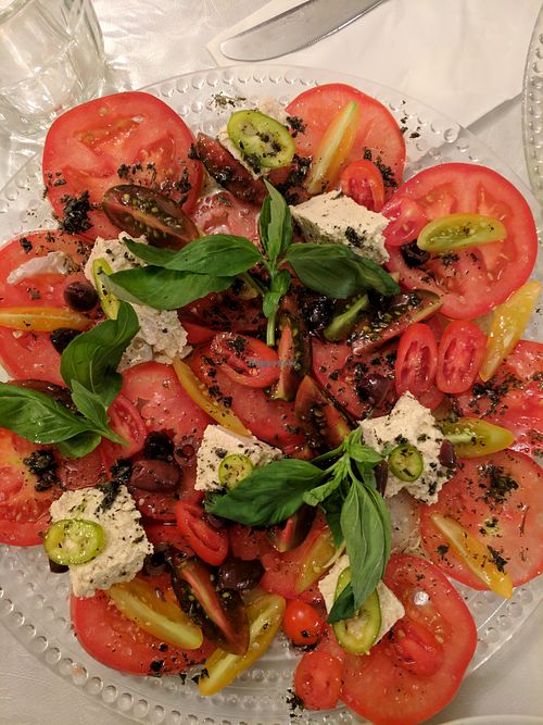 Caprese riccota salad  at Zakaim - Vegan Boutique in Tel Aviv