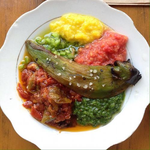 Spicy Dips at Zakaim - Vegan Boutique in Tel Aviv