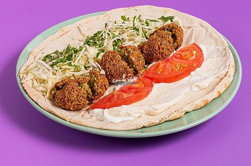 Falafel in pita at Falaifel in Thessaloniki