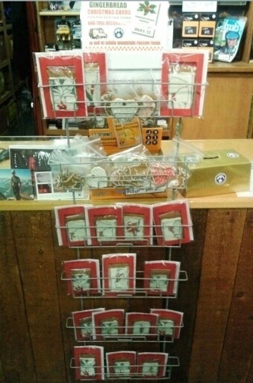 Gingerbread cards at Outside Cafe in Hathersage