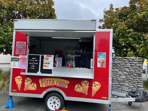 Pizza Cone food truck at Pizza Cone in Christchurch