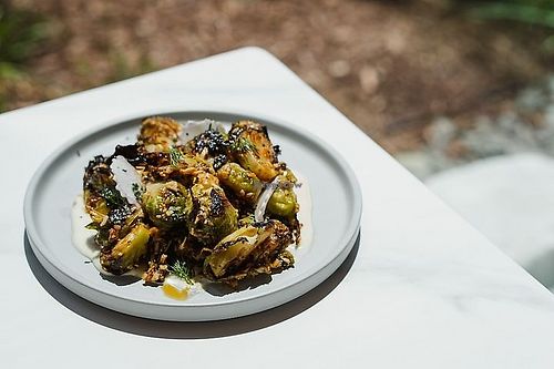 fried brussels at Glasshouse Kitchen in Durham