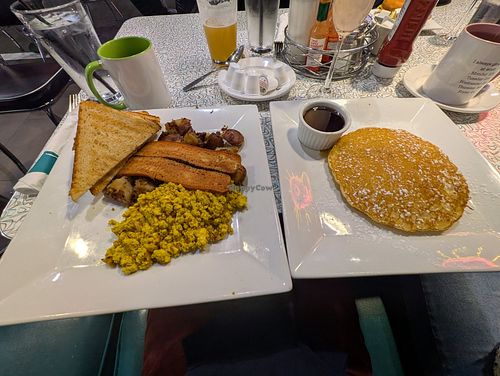 "The Hungry Vegan". Highly recommend at Donut Villa Diner in Arlington