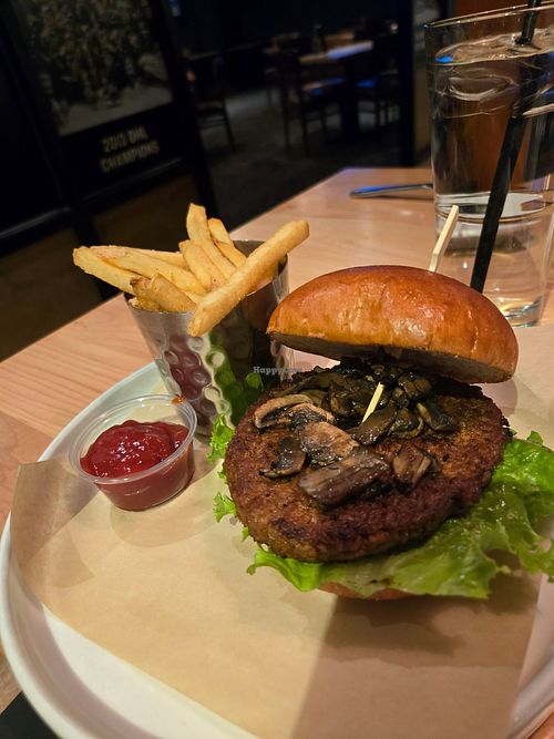 Plant-Based burger at The Pickle Barrel in London