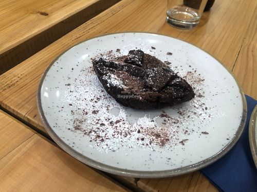 Choc and orange (Marmalade) cake, twas very good. at Baak Libreria Bistrot in Bologna