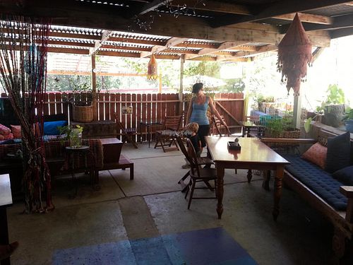 back patio at Topanga Fresh Market in Topanga