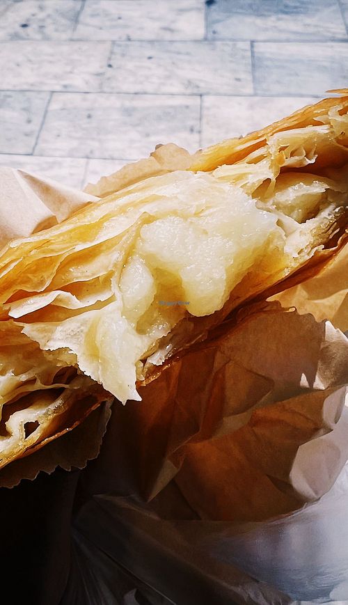 Vegan bougatsa  at I Ipiros - "Η Ήπειρος" in Thessaloniki
