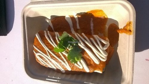 Vegan ranchero burrito at Verdine - Food Truck in Houston