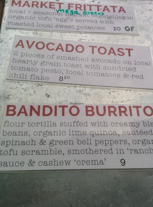 Menu for the day at Verdine - Food Truck in Houston