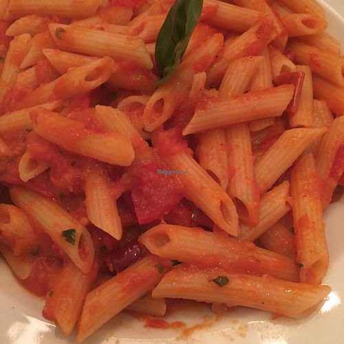 Pasta arrabiata at Tam Tam in Sidi Bou Said