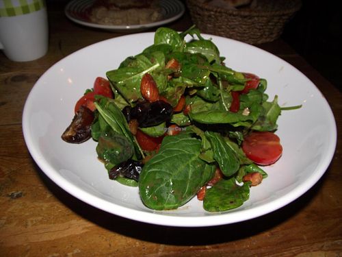 Very tasty spinach vegan salad at Made In Home in Sofia