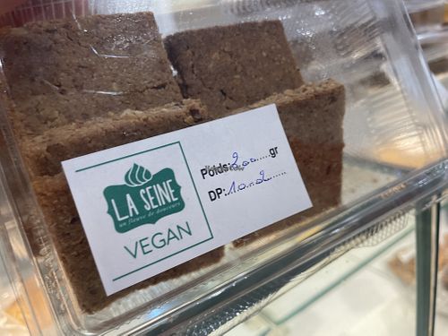 Vanilla brownie bars  at La Seine in La Marsa