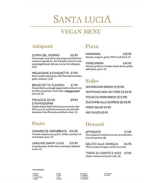   at Santa Lucia Pasta in Glasgow