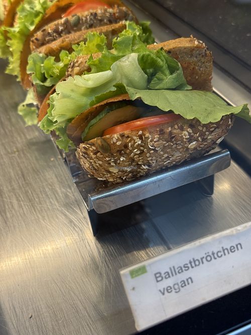 vegan sandwich  at denns Biomarkt -  Europaplatz in Berlin