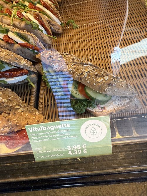 vegan ssndwich  at Steinecke in Berlin