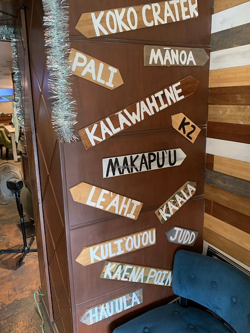 Inside Hiking Hawaii Cafe at Hiking Hawaii Cafe in Honolulu