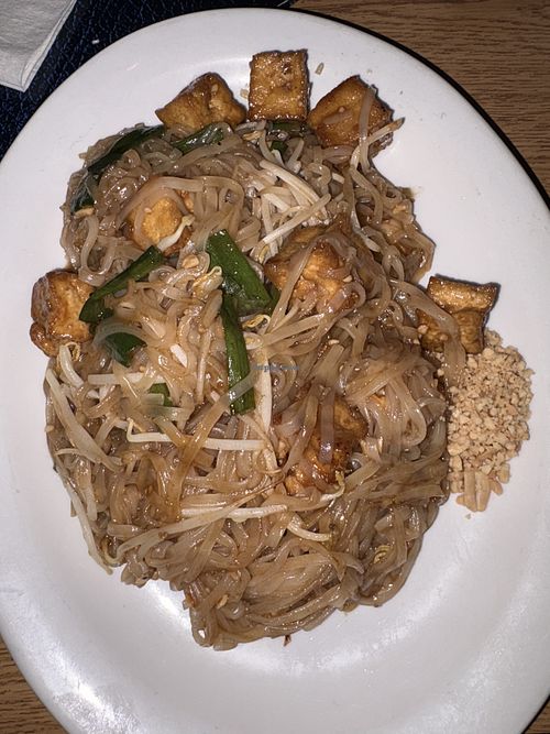 Tofu pad Thai, no egg  at Aroy Thai Cuisine in Mobile